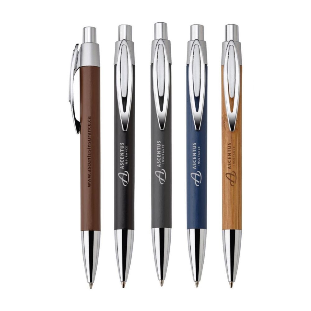Bamboo Ballpoint Pen Multiple Colors Eco Promotional Products
